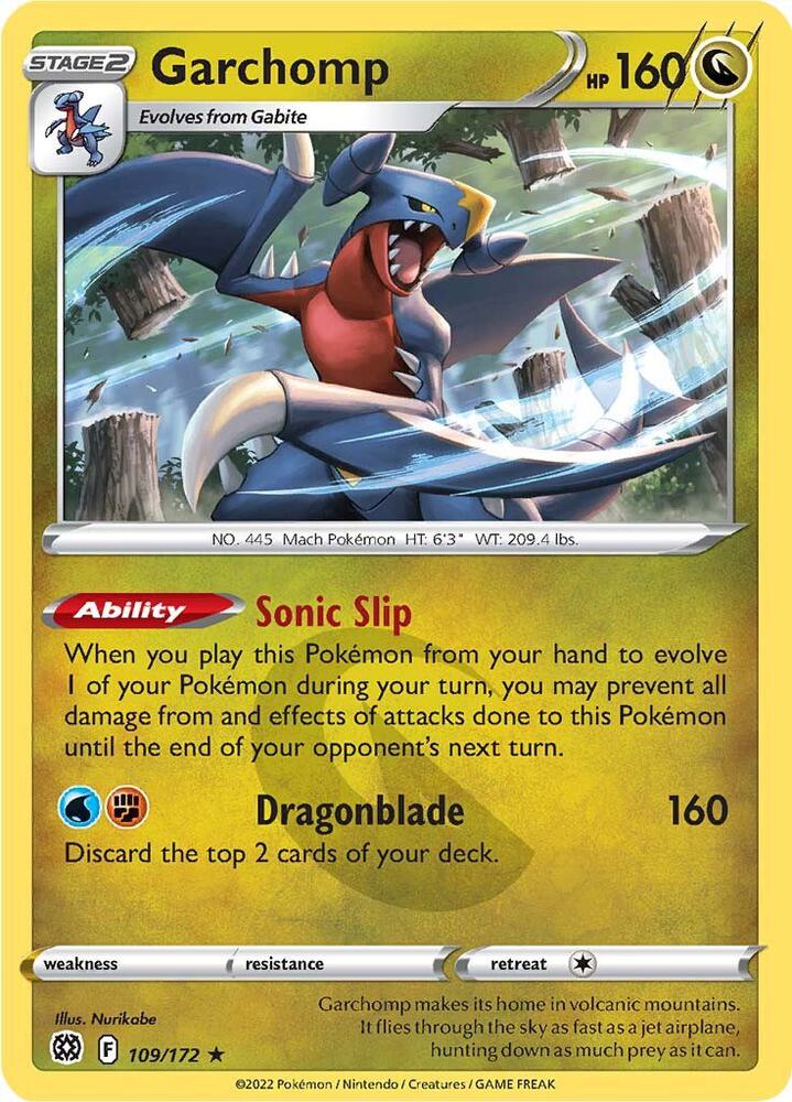 Garchomp - 109/172 - Brilliant Stars (SWSH09) - Scroll and Circuit Games